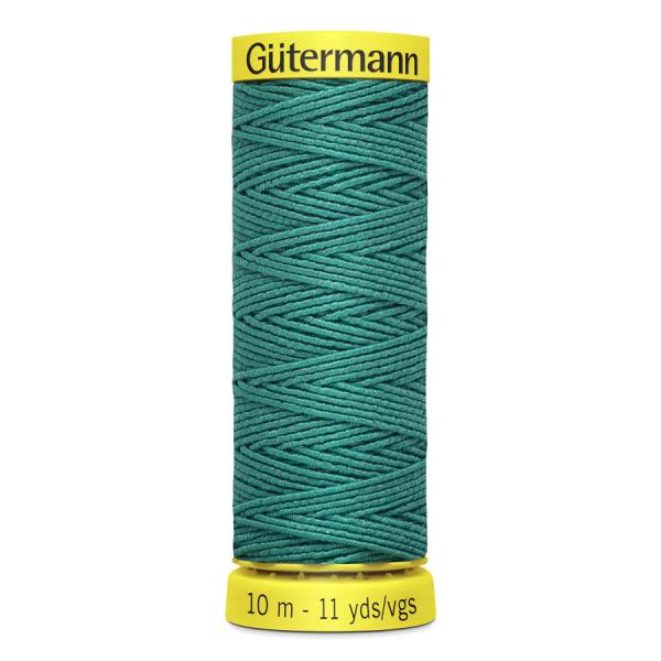 Gütermann elastic shirring thread - 7844 Emerald Green 10m