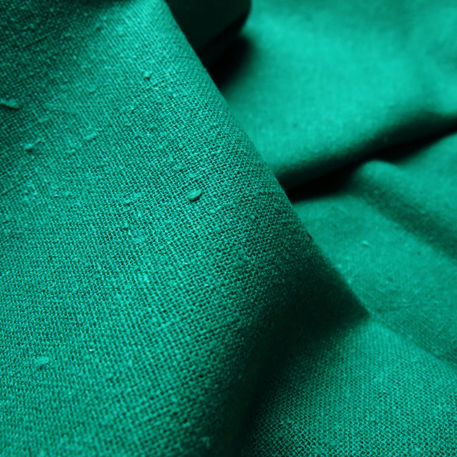 Silk noil - Emerald 0.5m