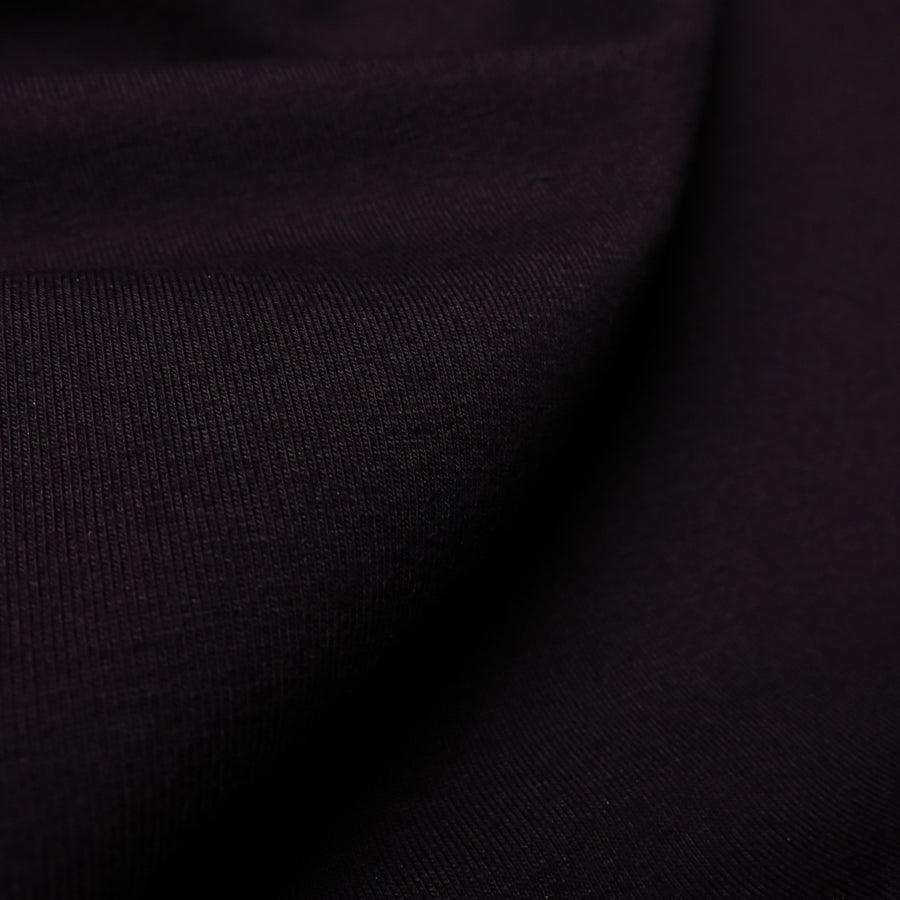 100% Organic Cotton Jersey - Black 0.5m