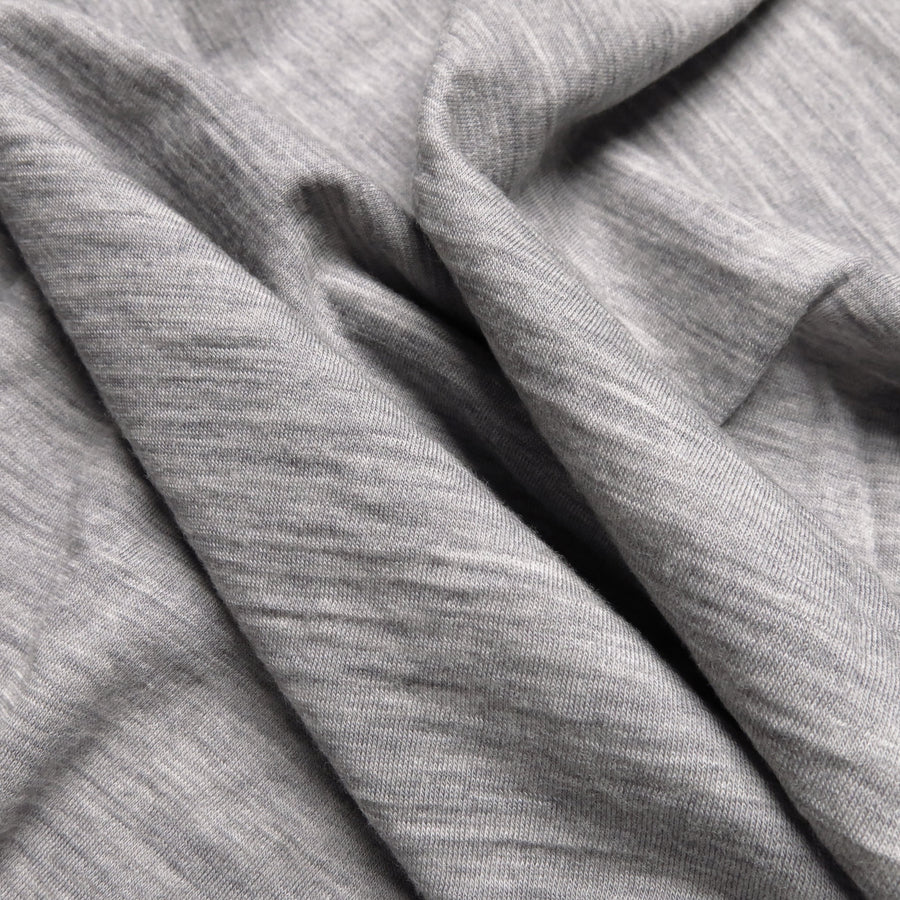 Australian Merino Single Jersey - Light Grey Marle 0.5m