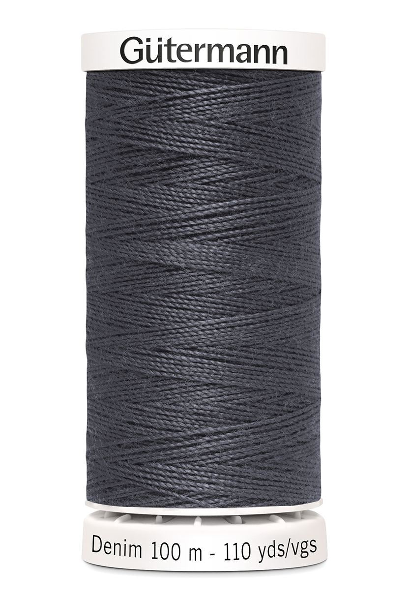 Gütermann denim jeans thread - 9455 Dark Grey 100m