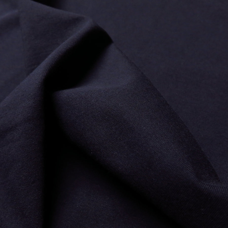 Organic cotton / elastane jersey - Navy 0.5m