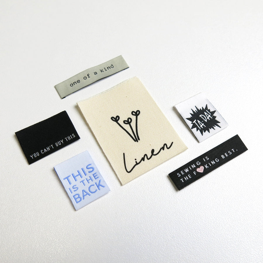 KATM - 'TA-DA!' - pack of 8 woven labels