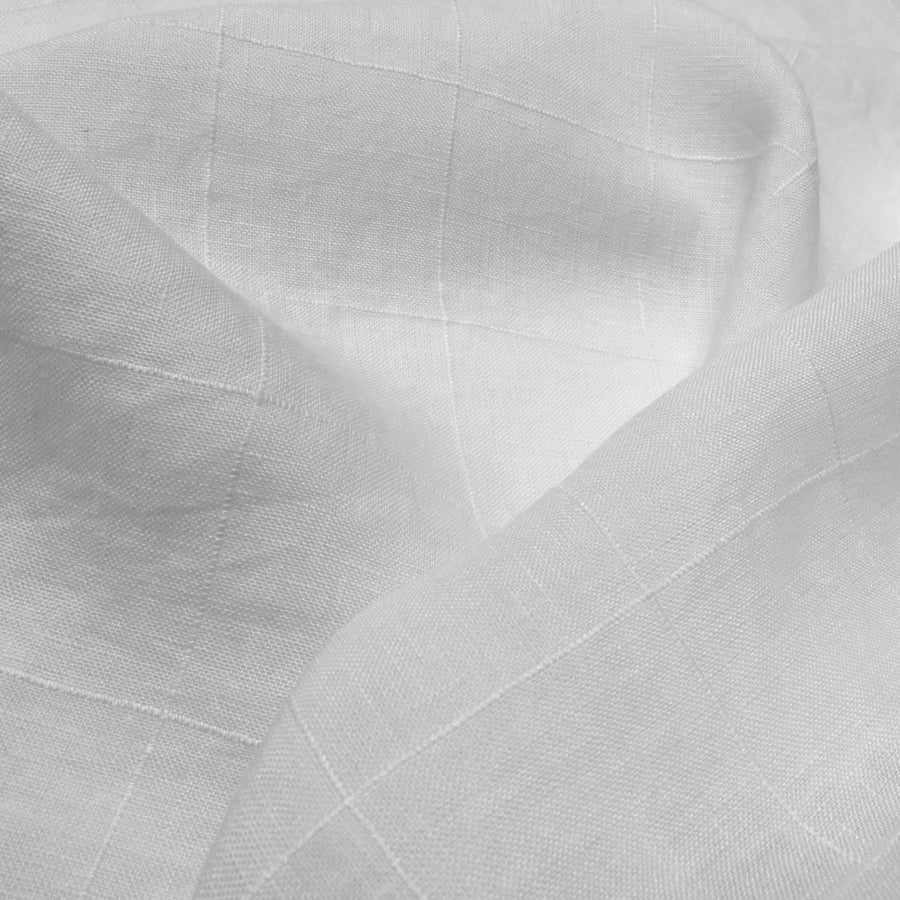 Linen - 125gsm White textured grid 0.5m