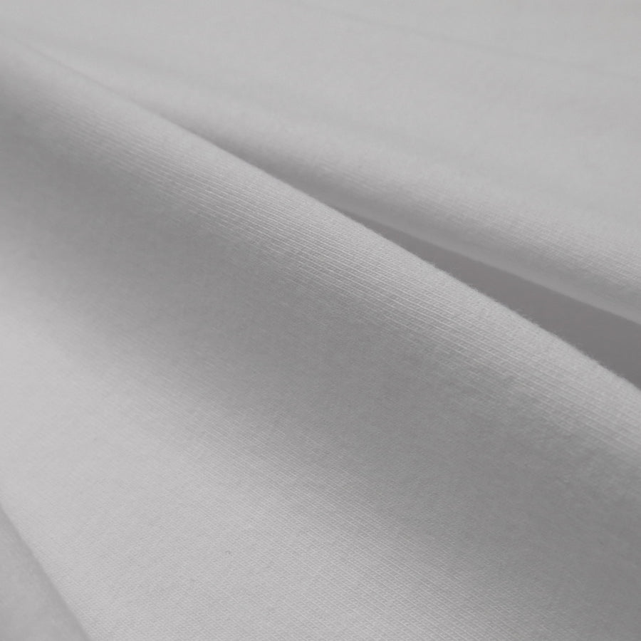 Organic cotton / elastane jersey - White 0.5m