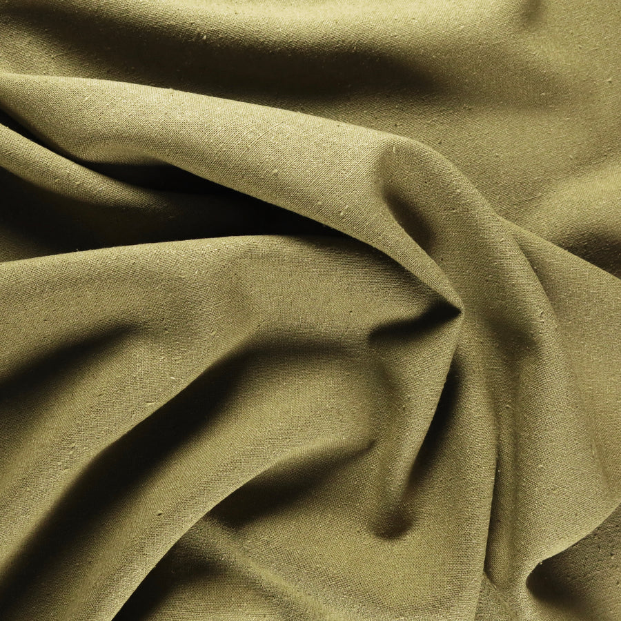 Silk noil - Moss 0.5m